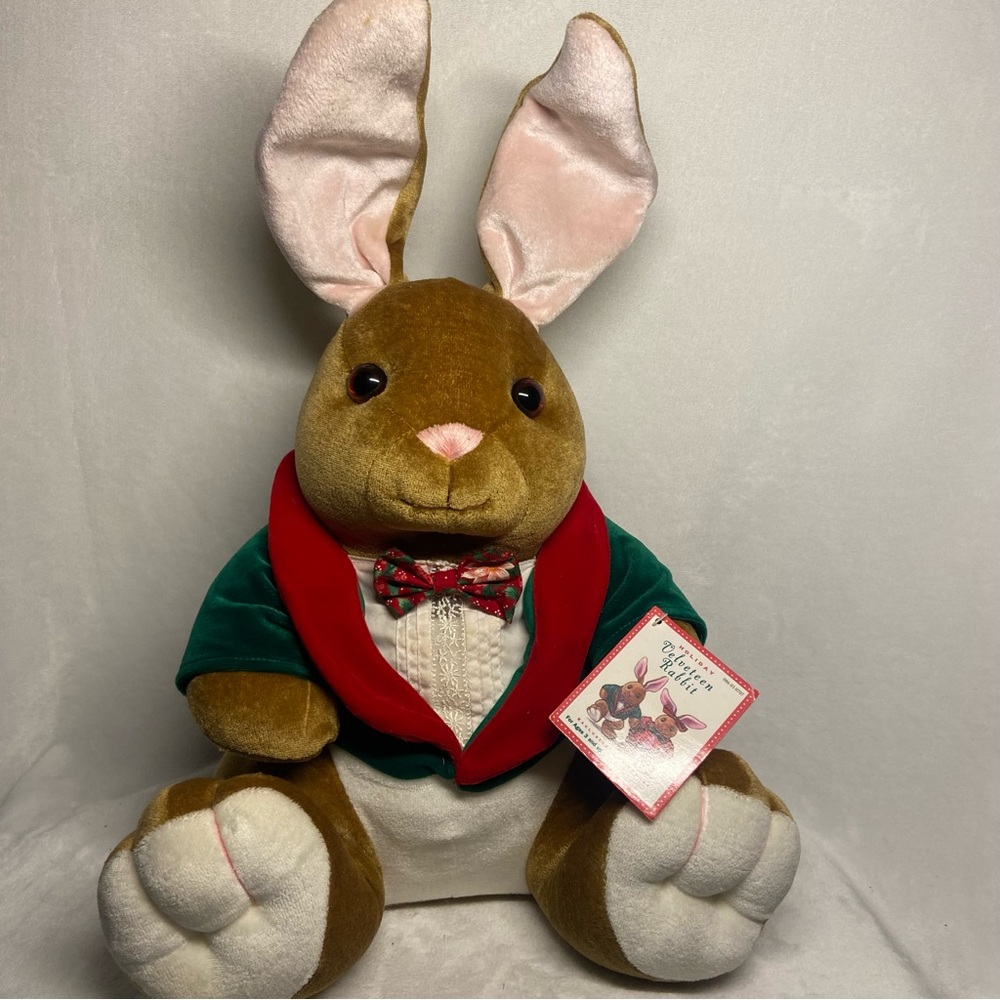 VELVETEEN RABBIT Vintage 1995 Boy Plush Holiday Commonwealth Target Exclusive NW